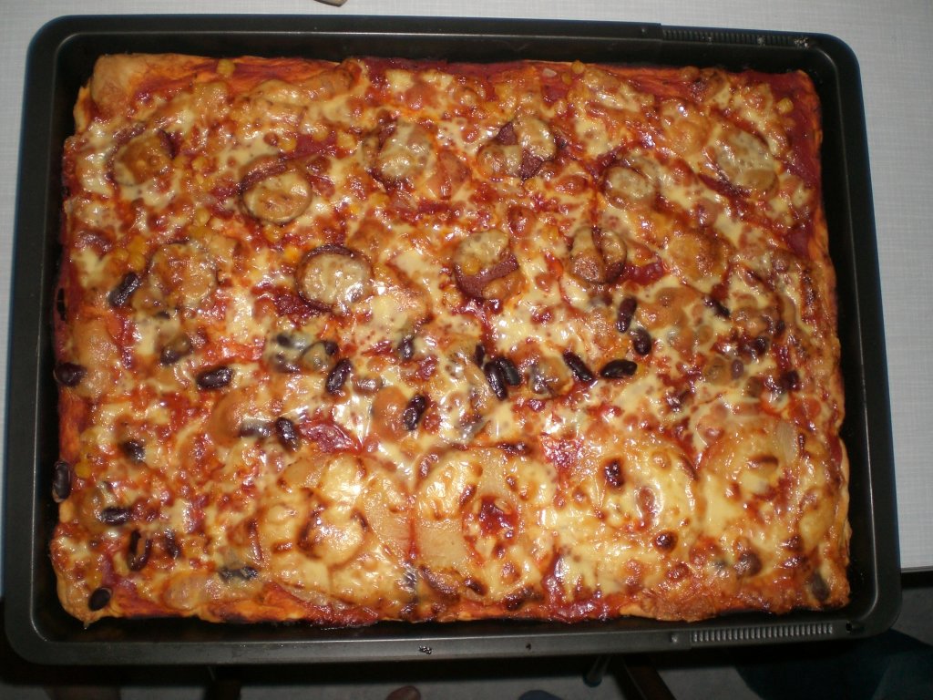 Selbstgemachte Pizza